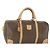 Céline Borsa Boston in tela Macadam CELINE in pelle PVC marrone oro Auth 169100 D'oro