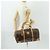 Céline Borsa Boston in tela Macadam CELINE in pelle PVC marrone oro Auth 169100 D'oro - vista 25