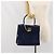 Céline Borsa a mano CELINE in pelle blu navy oro Auth 171637 D'oro - vista 23