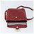 Borsa a spalla in tela a nido d'ape PVC rossa e oro Christian Dior Auth 169756 - vista 15