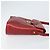 Borsa a spalla in tela a nido d'ape PVC rossa e oro Christian Dior Auth 169756 - vista 4