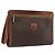 Céline Clutch in tela Macadam CELINE in pelle PVC marrone oro Auth ti3690 D'oro
