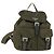 PRADA Backpack Nylon Khaki Silver Auth 166398 Silvery