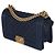 Chanel Navy gestepptes Kaviar Alte Medium Boy Handtasche Blau - Ansicht 3