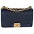Chanel Navy gestepptes Kaviar Alte Medium Boy Handtasche Blau - Ansicht 8