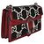 Borsa a spalla media Dionysus in tweed GG monogram nero, bianco e rosso di Gucci - vista 4