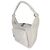 Everyday Borsa a spalla Raver media in pelle di vitello bianca invecchiata Balenciaga - vista 3