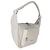 Everyday Borsa a spalla Raver media in pelle di vitello bianca invecchiata Balenciaga - vista 4