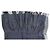Sciarpa lunga plissettata trasparente blu navy e nera di Issey Miyake con frange - vista 3