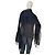 Sciarpa lunga plissettata trasparente blu navy e nera di Issey Miyake con frange - vista 9