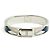 Bracciale Hermès Clic Cadenas TS Tricolore Smalto Kelly Locker Bangle PM Argento