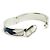 Bracciale Hermès Clic Cadenas TS Tricolore Smalto Kelly Locker Bangle PM Argento - vista 3