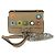 Fendi Chain Baguette Charm Leather Nano Beige