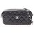 Borsa a Spalla in Pelle di Agnello Nera Matelassé Chanel Nero