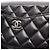 Borsa a Spalla in Pelle di Agnello Nera Matelassé Chanel Nero - vista 6