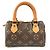 Borsa Boston Mini Speedy Monogram Louis Vuitton Marrone Monogramma