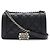 Sac à épaule en cuir Chanel Boy Noir