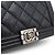 Sac à épaule en cuir Chanel Boy Noir - vue 8