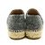 Chanel Espadrilles de Lin Lã Veludo Planas Marrom Preto - vista 3