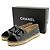 Chanel Espadrilles de Lin Lã Veludo Planas Marrom Preto - vista 8