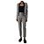 Stella Mc Cartney Conjunto de traje de cuadros grises - talla UK 4
