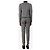 Stella Mc Cartney Conjunto de traje de cuadros grises - talla UK 4 - vista 2