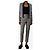 Stella Mc Cartney Conjunto de traje de cuadros grises - talla UK 4 - vista 3