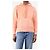 Acne Hoodie in Lachsrosa mit Smiley - Größe XXS - Ansicht 4