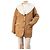 Autre Marque Abrigo de shearling marrón - tamaño M Castaño