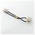 Accessorio per capelli Louis Vuitton Scrunchie Nanogram Planet LV Nero Argento D'oro - vista 3