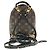 Zaino Mini Palm Springs Monogram Louis Vuitton Marrone - vista 2