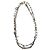 Chanel Collar largo de perlas con logo en plata esterlina 14K Hardware de plata