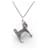 Hermès COLLIER HERMES PANACHE H077298FB00 PENDENTIF GALOP METAL ARGENTE STEEL NECKLACE Argenté  - vue 3