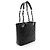 Gabrielle Borsa da shopping piccola in pelle caviar Chanel Nero - vista 2