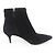 Botas curtas de camurça com fivela Api Branca da Hermès Preto - vista 5