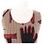 Issey Miyake Polyesterkleid mit Allover-Druck PLEATS PLEASE Braun - Ansicht 4
