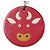 Charm per borsa in pelle di mucca Hermès in argento 925 Rosso - vista 2