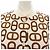 Hermès Giacca Hermes Chaine d'Ancre 4E4220DD Marrone Bianco - vista 5