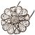 Timeless Collana in cristallo Chanel Clover Coco Mark Argento