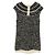 Timeless Chanel Coco Mark Wollkleid Schwarz Weiß Golden - Ansicht 2