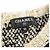Timeless Chanel Coco Mark Wollkleid Schwarz Weiß Golden - Ansicht 3