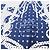 Foulard in seta Hermès 70 Brides de Gala Bandana a pois Blu - vista 4