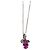 Autre Marque Collana Au750 Zaffiro Rosa Diamante Argento - vista 3