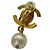 Timeless Vintage Ohrringe von Chanel aus vergoldetem Material mit Kunstperlen Golden - Ansicht 7