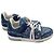 Zapatillas Louis Vuitton Monogram Trainer Line en denim azul Blanco - vista 3