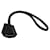 Pulseira de Aço Inoxidável Clochette Swift da Hermès Preto  - vista 1