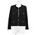 Timeless Chanel Little Black Tweed Wool Blend Jacket - view 2