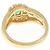 Autre Marque Anello Pola 750 Oro Giallo con Smeraldo e Diamante D'oro - vista 3
