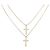 Autre Marque Collana con Croce Au750 D'oro