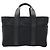 Hermès Acapulco MM Nylon-Leder Tote Bag Schwarz